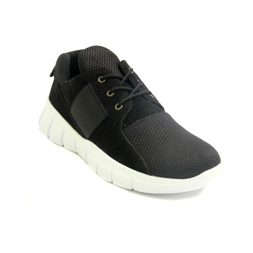 FLAVIO BLACK |FORIND x Lvnatica| Sepatu Sneakers Tali Santai Kasual Pria/Cowok/Men Sneaker Footwear