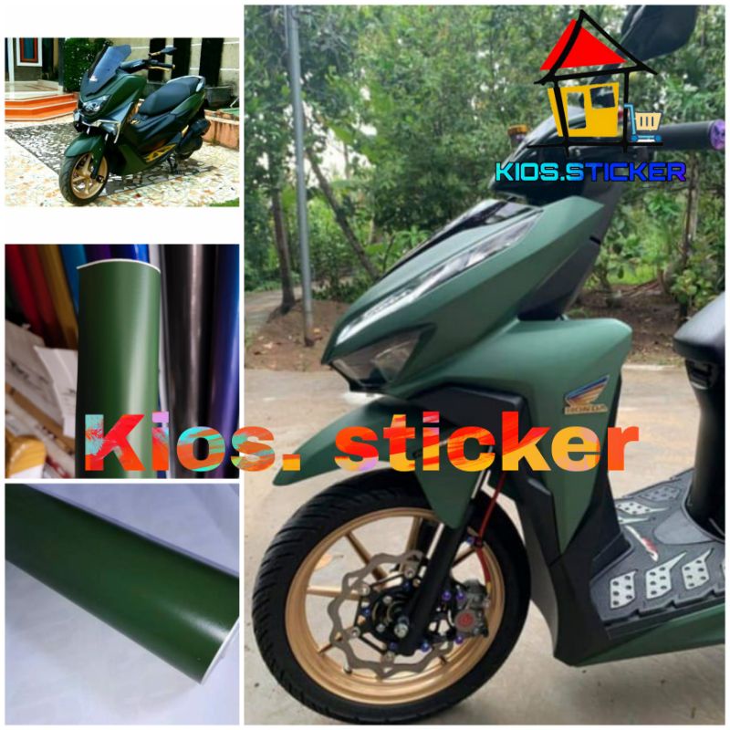 Stiker Skotlet Hijau Army Doff Skotlet Motor Hijau