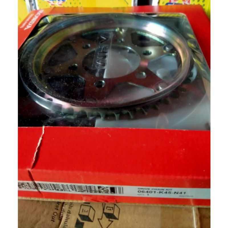 Gir Rantai Gear Set CBR 150 R LED K45N 2018 2019 2020 kode K45