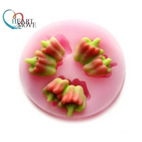 3D Silicon Mold Fondant Cake Decoration - 3 Holes Twin Pepper