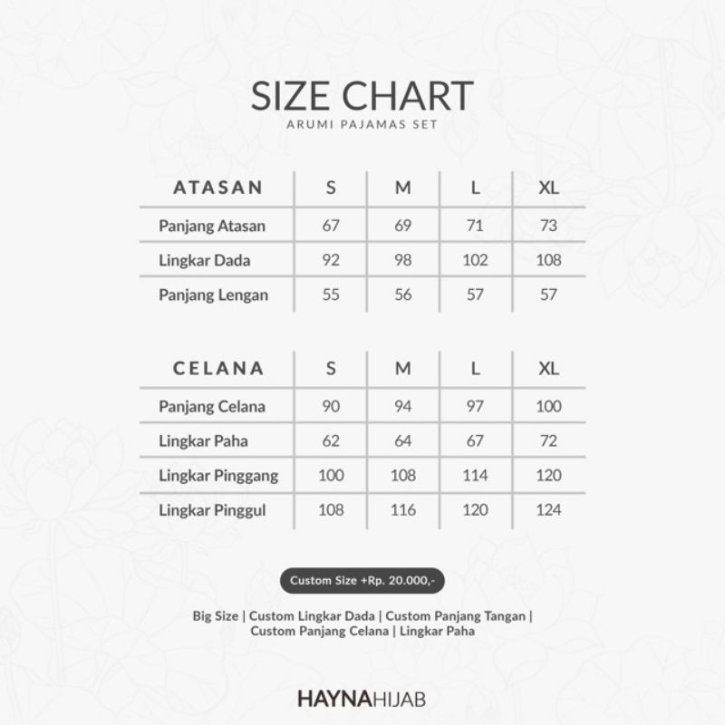 Arumi Pajamas Multifungsi||pakaian santuy sehari-hari ootd liburan