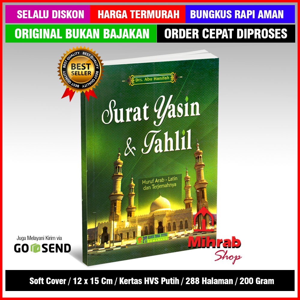 Surat Yasin Dan Tahlil Huruf Arab Latin Dan Terjemahnya Shopee