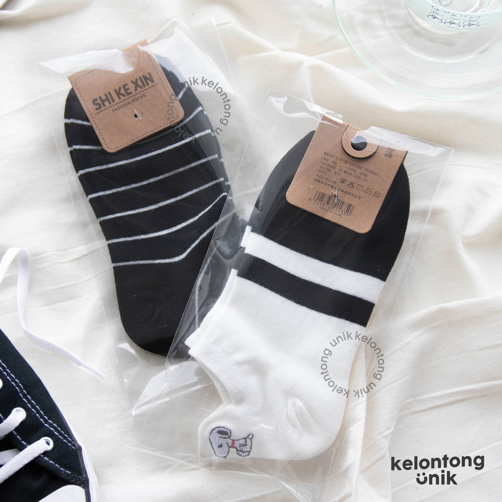 SNOOPY POLOS - Kaos Kaki Pendek Semata Kaki/ Kaos Kaki Ankle Dewasa Wanita-8