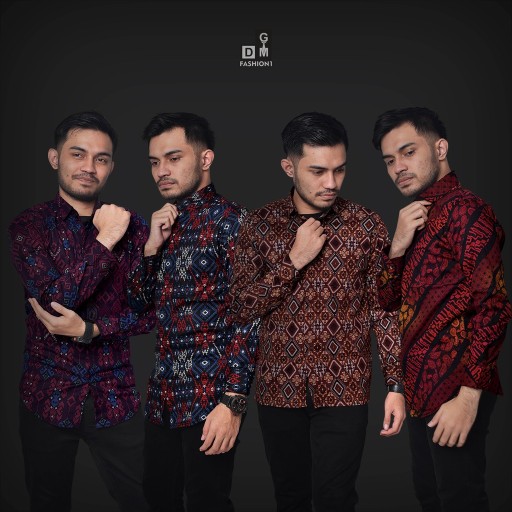 Dgm Fashion New Arrival Distro Batik Pria Bordir Sogan Batikaf Notoarto Batik Ipnu-ippnu Hem Pria