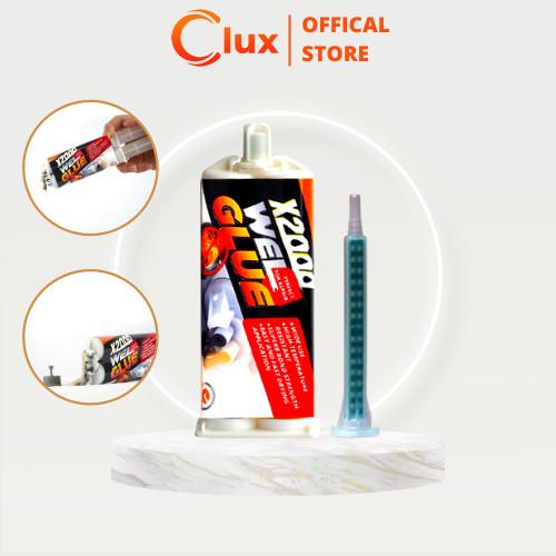 Lem X2000 dua komponen Lem las besi serbaguna menahan dampak yang kuat