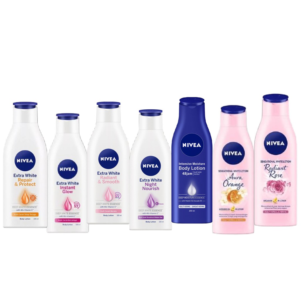 ☘️ CHAROZA ☘️ NIVEA Extra White Body Lotion 100ML / 200ML