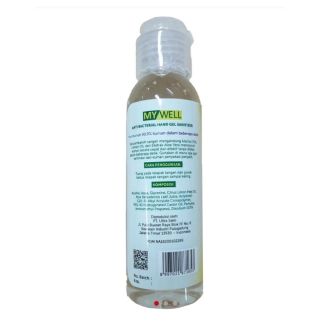 Hand Gel Sanitizer Mywell