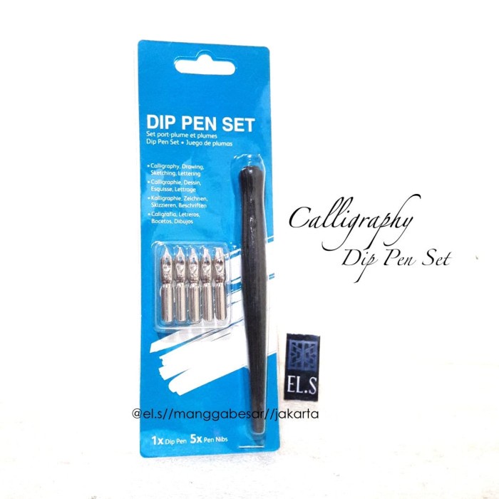 

kaligrafi-perlengkapan- calligraphy dip pen set -perlengkapan-kaligrafi.