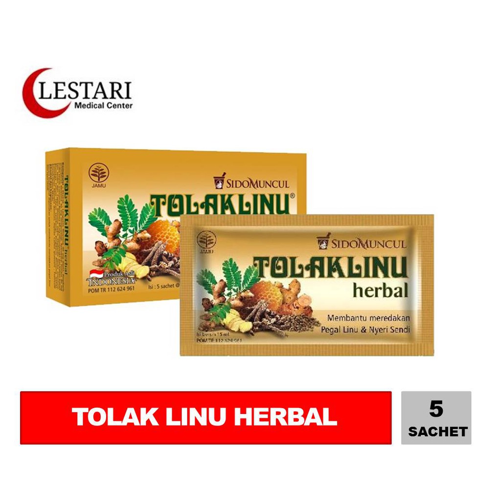 

Tolak Linu Herbal 1 Box Isi 5 Sachet Sirup Herbal - coklat
