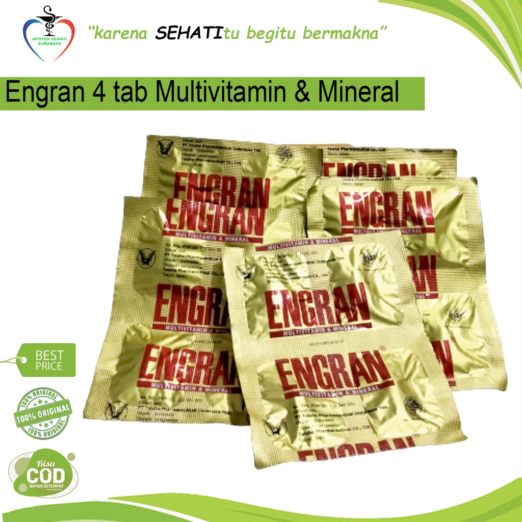 ENGRAN 4 TABLET MULTIVITAMIN  MINERAL ANEMIA