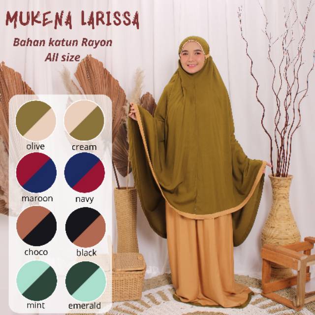 TERMURAH!! BEST SELLER!! MUKENA DEWASA / MUKENA RAYON _MUKENA 2TONE_ BAHAN KATUN RAYON (BISA COD)