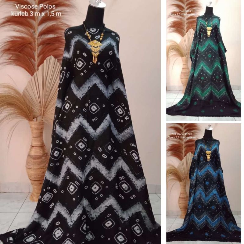 KAIN JUMPUTAN KHAS PALEMBANG HITAM PUTIH 3 METER ASLI HANDMADE BAHAN DASAR BAJU BATIK COUPLE PASANGA