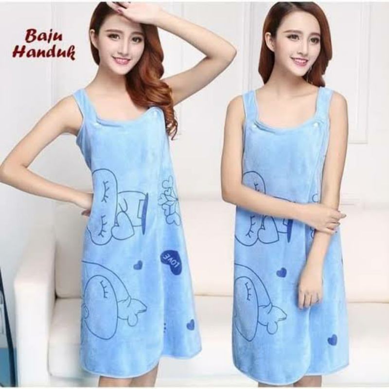 Baju Handuk Mandi Multifungsi Wearable Handuk Baju Dewasa