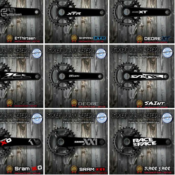 【GROSIR】 [PROMO] Decal Stiker Crank Sepeda All Varian / Sticker Decal Crank Sepeda Mtb / Stiker Cran