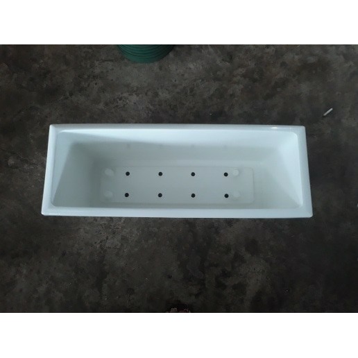 pot plastik panjang 65cm putih