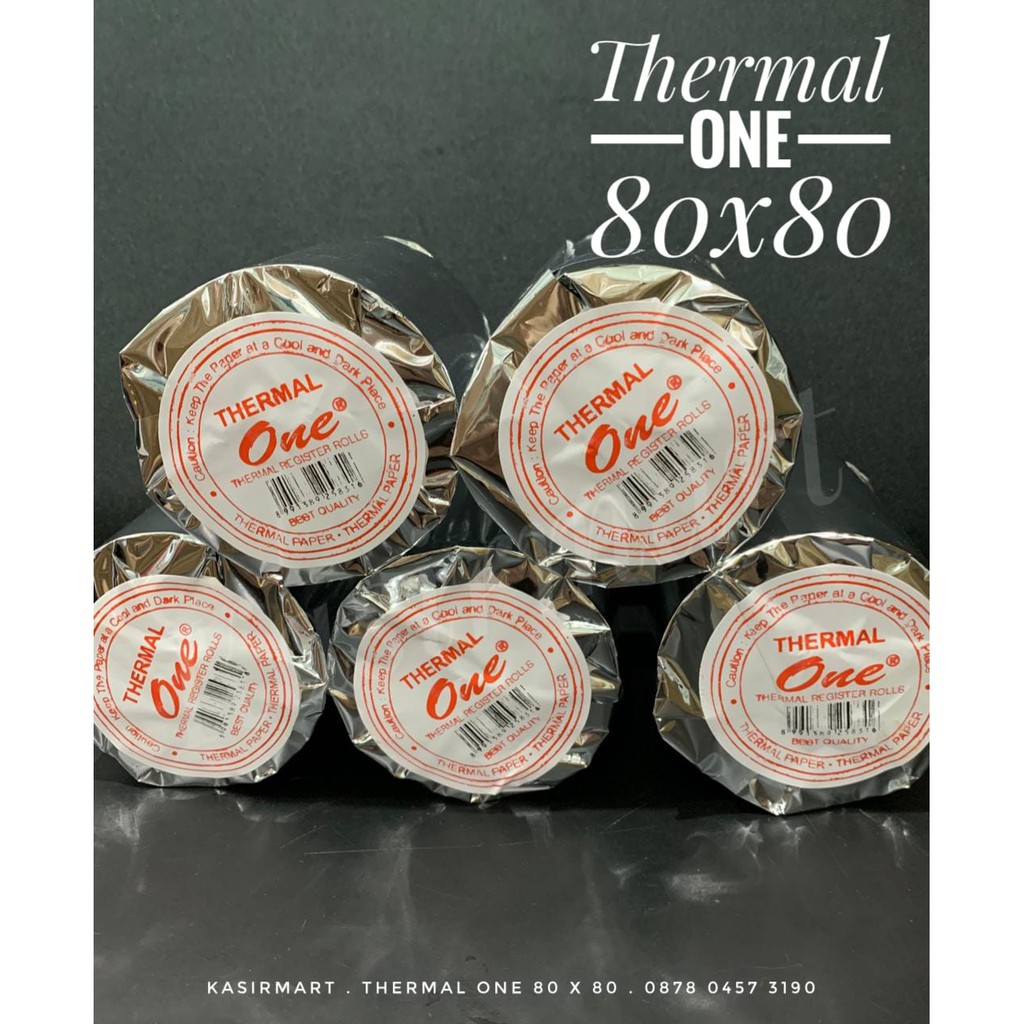 Thermal ONE 80x80 Kertas Struk Thermal Epson TMT82 (80 X 65 M) Cetak Struk Nota SPBU INDOMARET