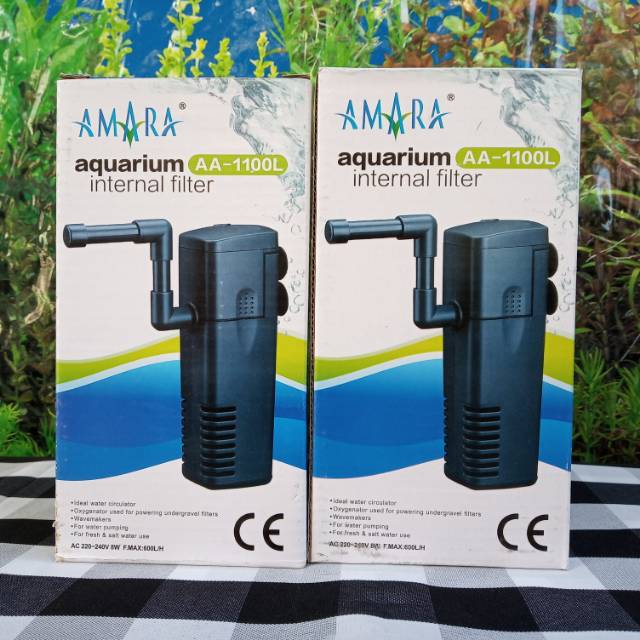 Masin Pompa Amara Aquarium Internal Filter AA-1100L Akuarium Aquascape Filter Gantung