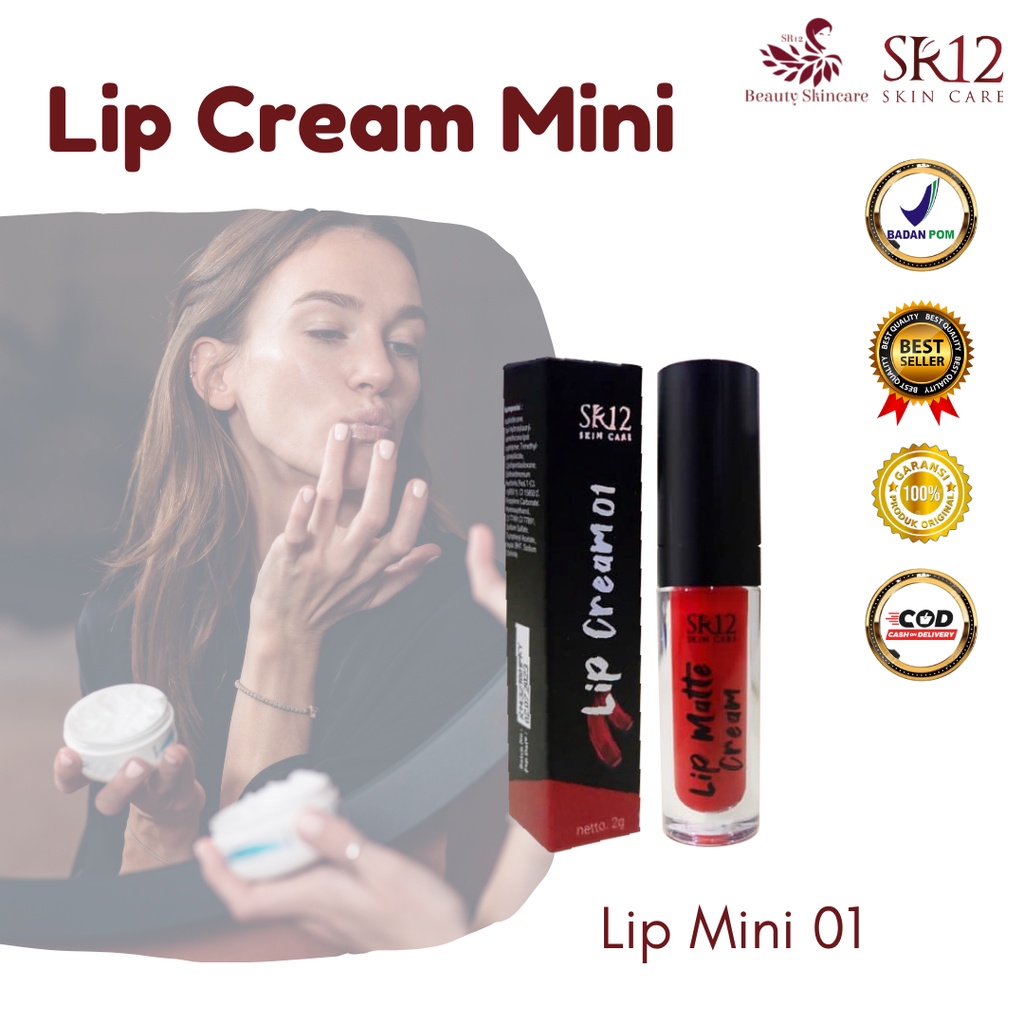 Lip Cream Mini SR12  Lip Matte Cream SR12 BPOM