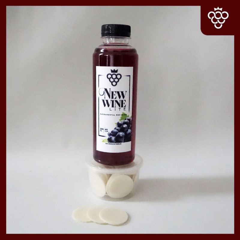 

Perjamuan Kudus Lite Botol + Hosti - 250 ml