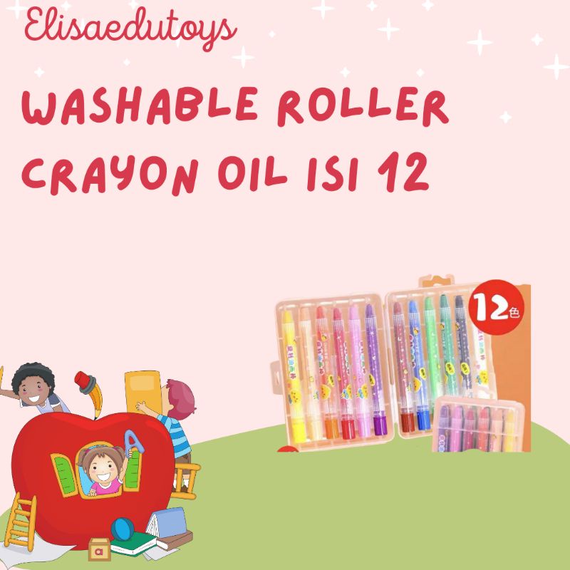 

washable roller crayon oil pastel twisting crayon