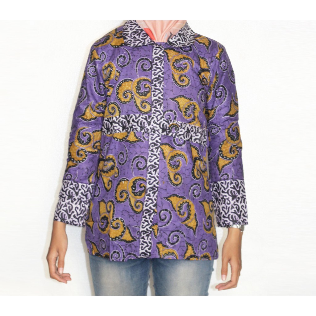 Blouse Batik Wanita I Blus Batik I Blus Kerja Wanita Batik Dita