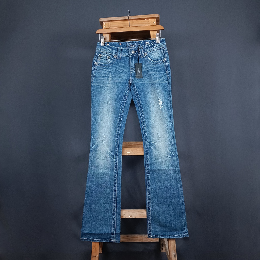 Miss Me JP-5445-B Denim Longpants Women | Celana Panjang Denim Wanita Miss Me