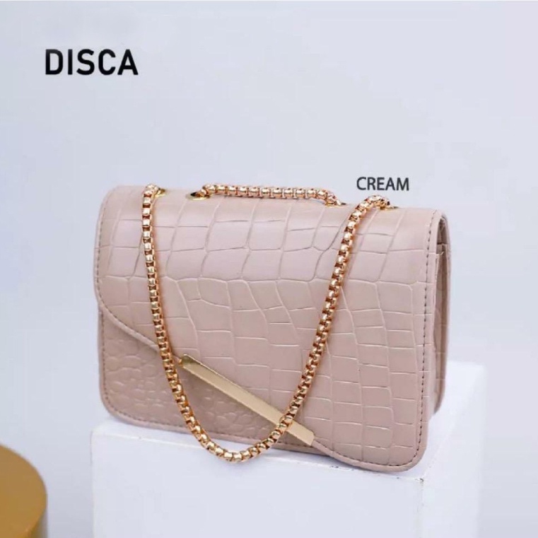 Tas Selempang Wanita Croco - Disca Tas kekinian Tas simpel Tas pundak wanita (COD)