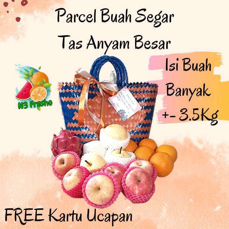 

Parcel Buah Segar Tas Jinjing Anyam Tas Jinjing Transparant Free Kartu Ucapan
