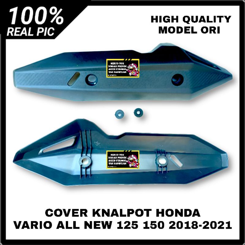 COVER KNALPOT VARIO ALL NEW TUTUP TAMENG KNALPOT HONDA VARIO ALL NEW 125 150 2018-2021 MODEL ORIGINA