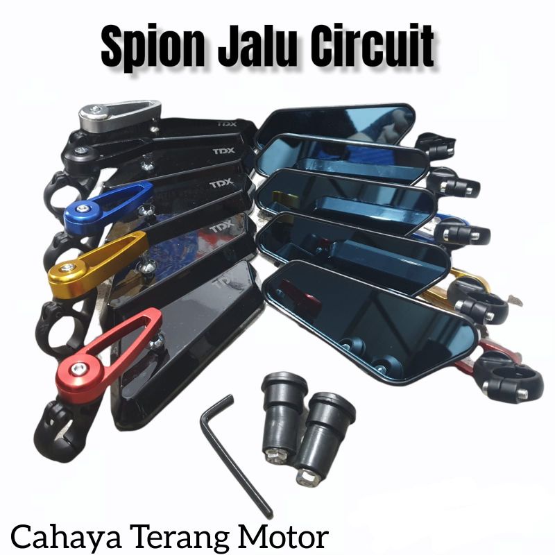 Spion Jalu Circuit Bar End Universal Nmax,Pcx,Aerox,Vario,Mio,Cbr,Vespa,Lexi,Adv,Dll