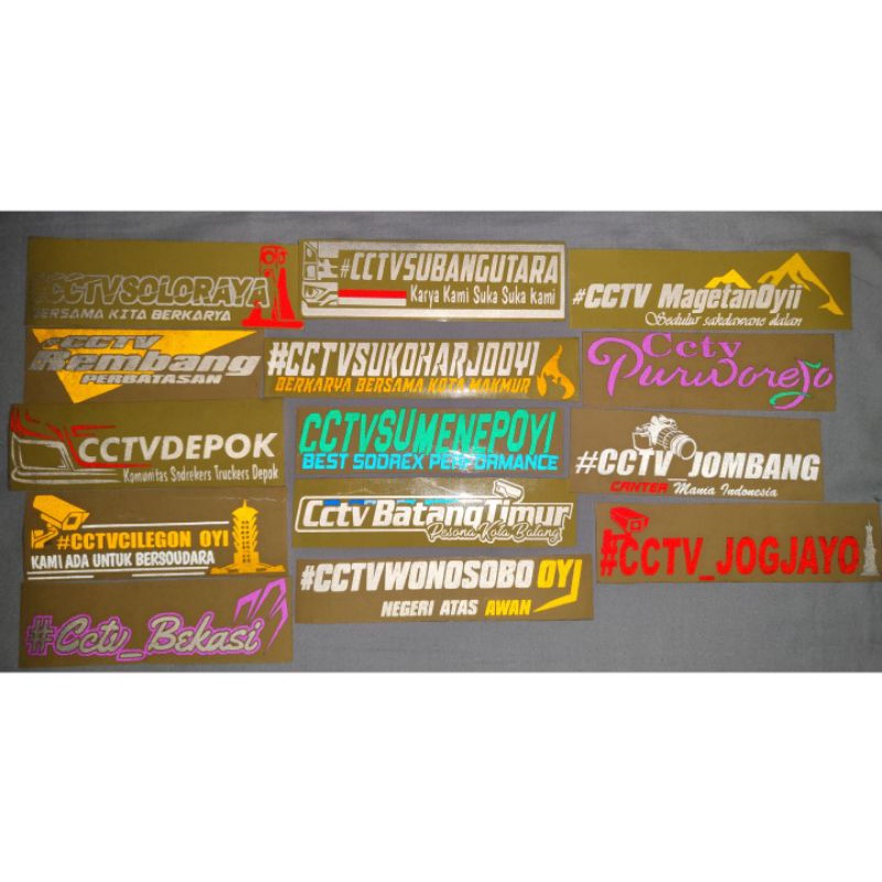 Sticker cctv truk Stiker cctv  truckmania cutting Nyala (Bijian)-5