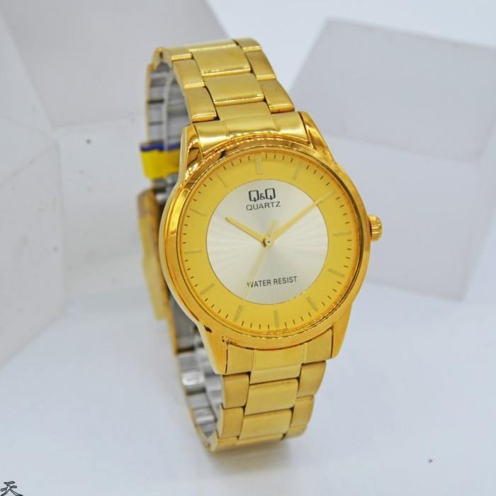 Termurah Jam Tangan Pria QQ Q&Q QA44J010Y Gold Original Dijamin