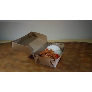 Paper Lunch Box  Eco  Kotak Nasi  Kertas Dus Makanan 