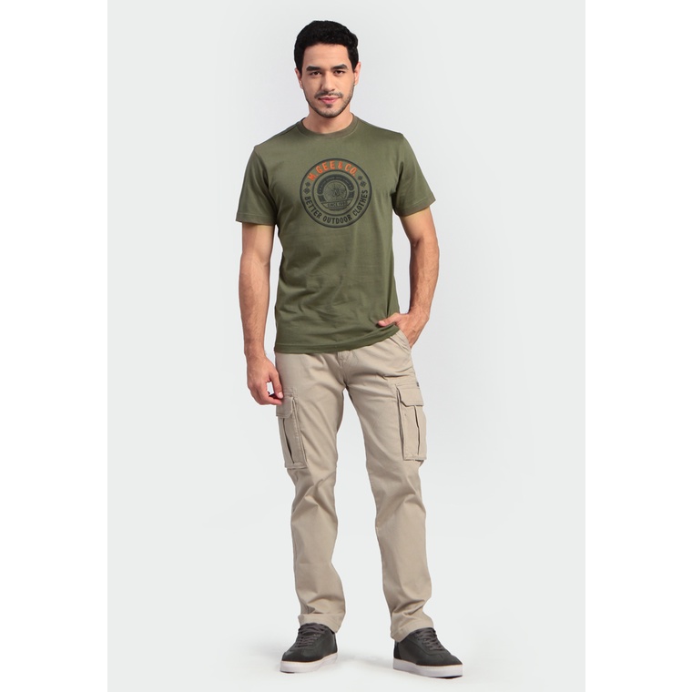 Kaos Lengan Pendek Pria Original MGEE 3451C Oliver 063 Olive