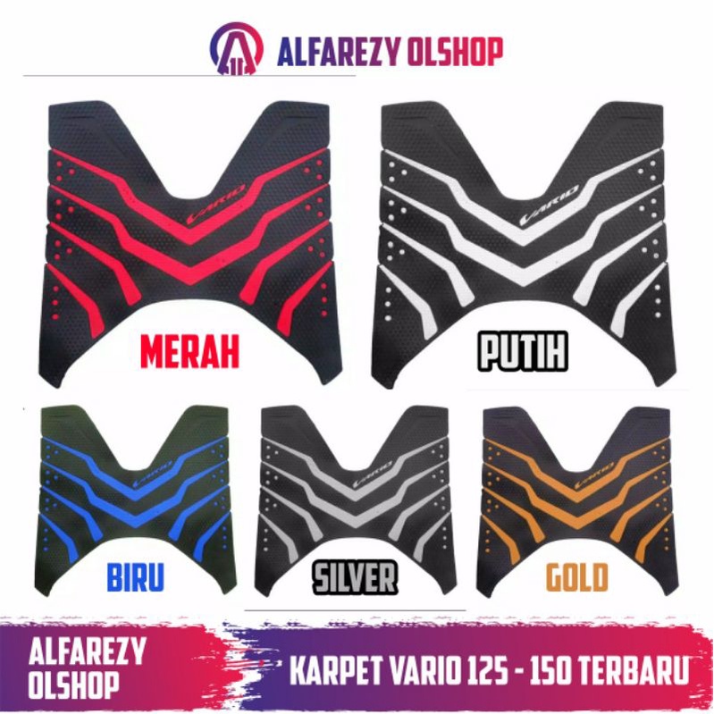 monster Karpet Motor Honda Vario new 125 - 150 / Alas Kaki Vario Esp Terbaru 150 -125 Tahun 2018 Tahun 2021 keset pijakan kaki motor vario 125 150 2018/2021 Motif corak