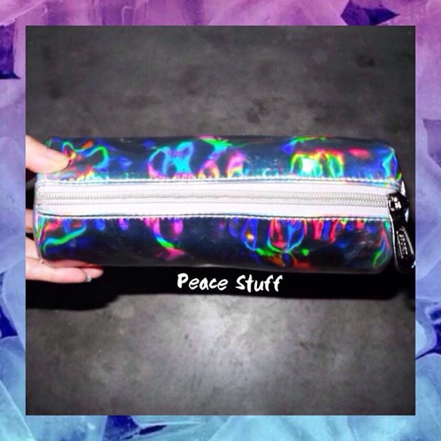 

Pen case pencil tempat serbaguna kosmetik dompet anak kids holo hologram tumblr sekolah stationary