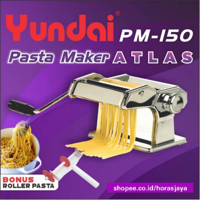 Ampia Yundai PM-150 Atlas Pasta Maker Gilingan Mie Molen Kue Bawang