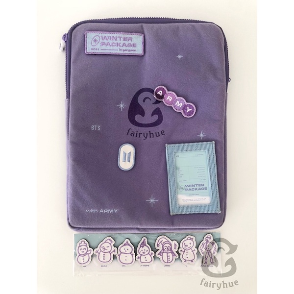 BOOKED [OFFICIAL] BTS WINTER PACKAGE 2021 LAPTOP POUCH TABLET POUCH WAPPEN