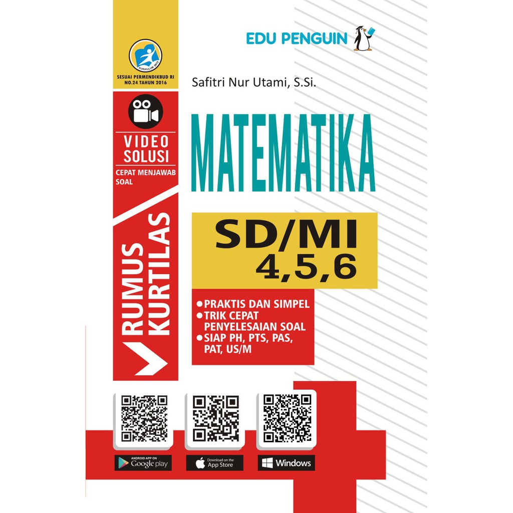 Rumus Kurtilas Matematika Sd Mi Kelas 4 5 6 Shopee Indonesia