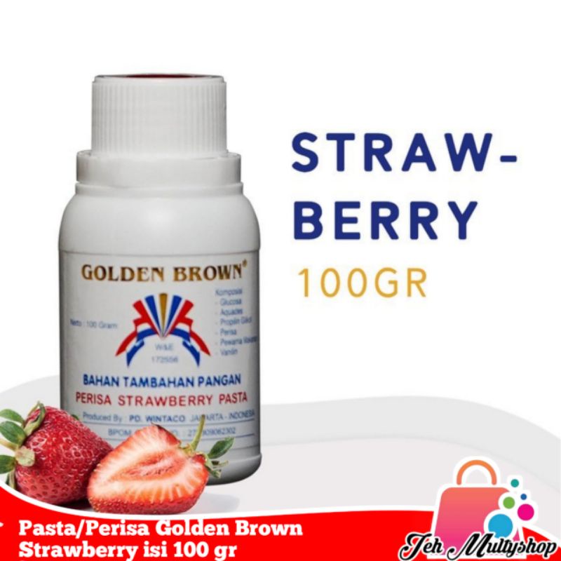 

Pasta/Perisa Strawberry (Golden Brown) isi 100 gr