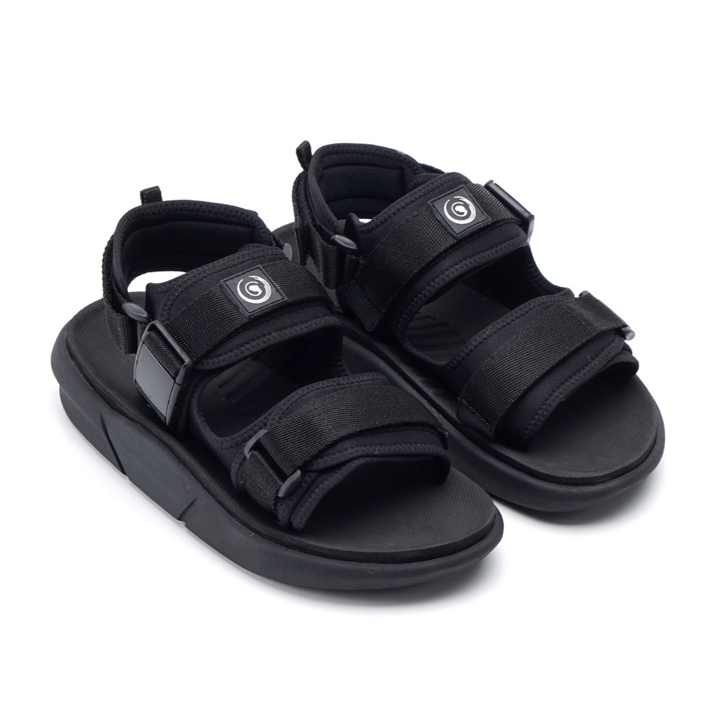 COSTA FULL BLACK |ManNeedMe x Greata| Sandal Gunung Pria Outdoor Sendal Travelling PREMIUM ORIGINAL