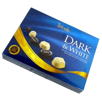 

Coklat Alfredo Dark & White110gr