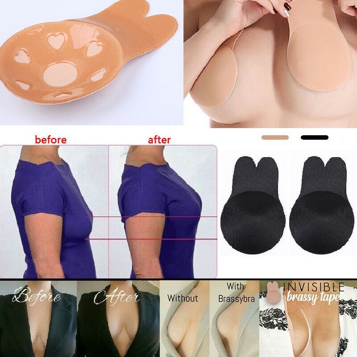 CEV - Multi Nipple Pad Cover Sponge Pad Penutup Puting Angel Bra Push Up Bra - Hitam