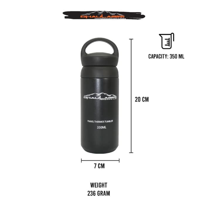 Thermos Tumbler 350ML Dhaulagiri Portable Outdoor Travel Botol Air