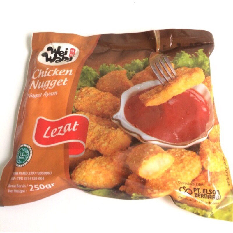wei wang chicken nugget 250 grm