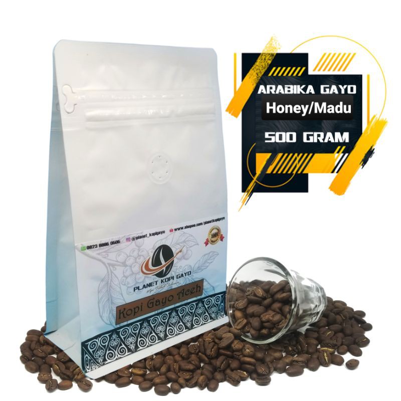 

BUBUK, ROASTED BEAN Kopi Gayo Aceh Honey / Madu 500 Gram