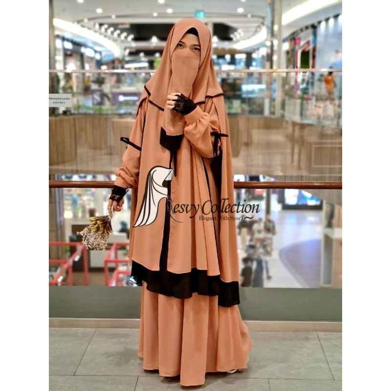 gamis Syari  arumi set by resvy_collection-Mocca