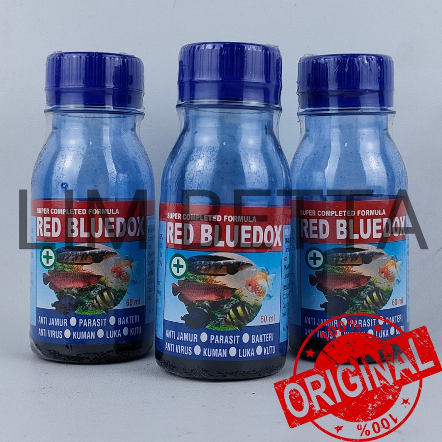 RED BLUEDOX 60 ML / OBAT IKAN ANTI JAMUR DAN PARASIT