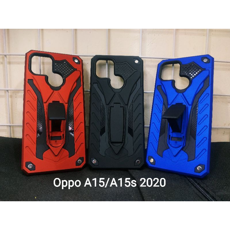 Phantom Case Robot Case Oppo A15 A15S Stand Iron Robot (MAO)