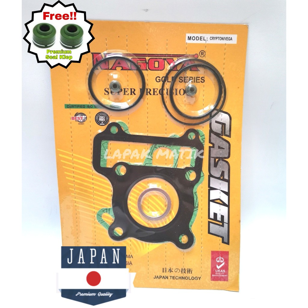 Paking Gasket TOP SET VEGA CRYPTON Nagoya Gold perpak packing